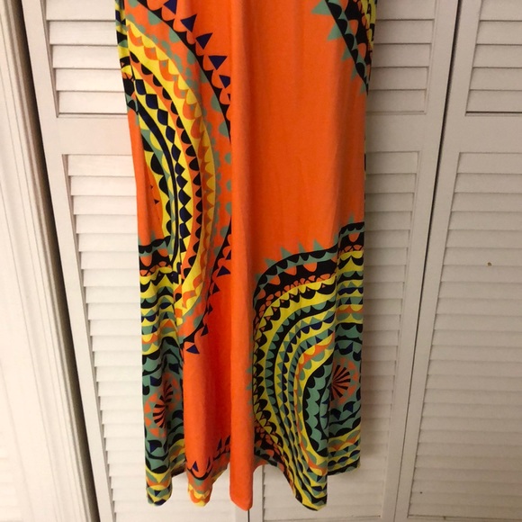 Orange strapless Sundress - Picture 3 of 6